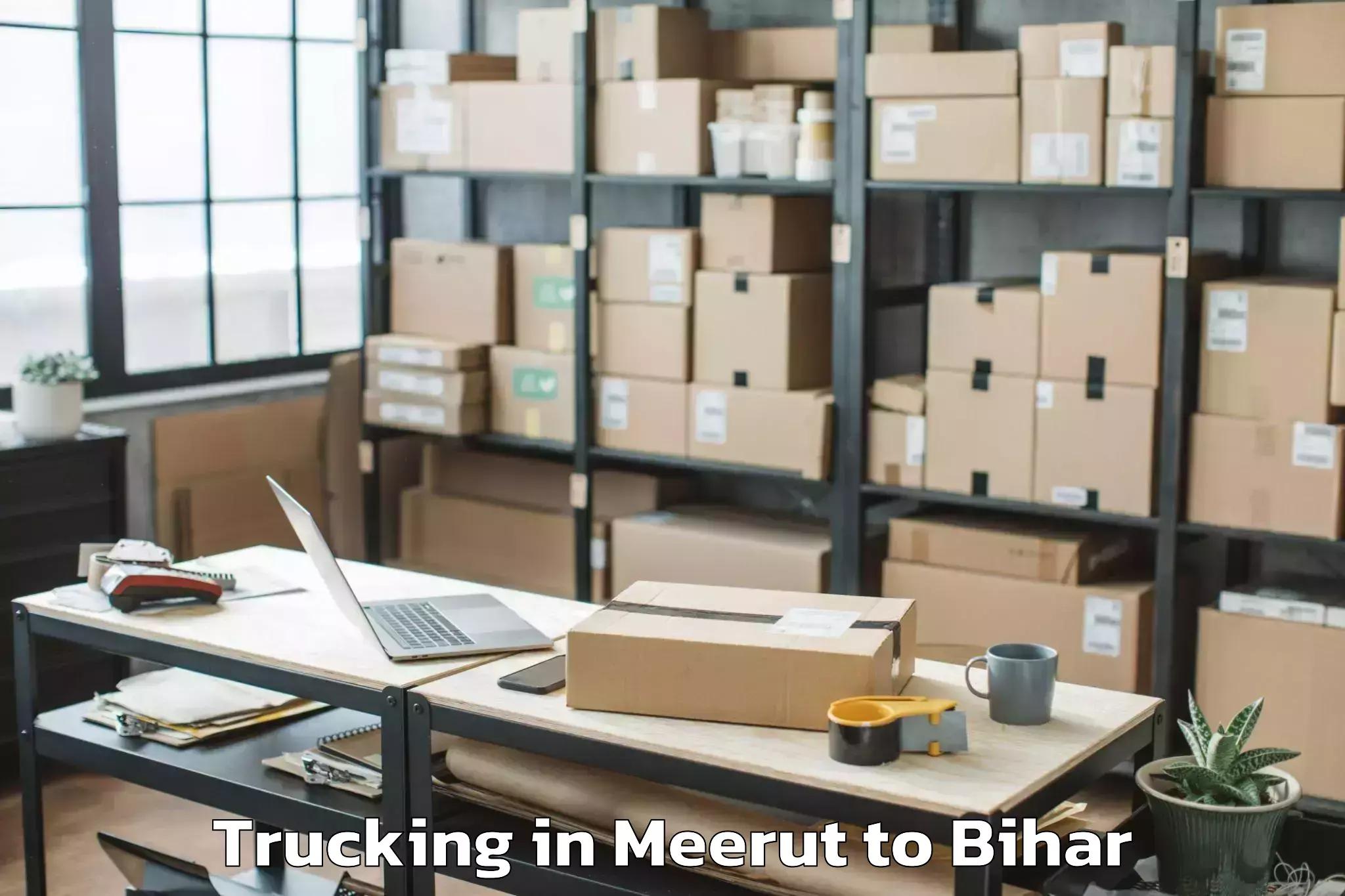 Hassle-Free Meerut to Sikti Trucking